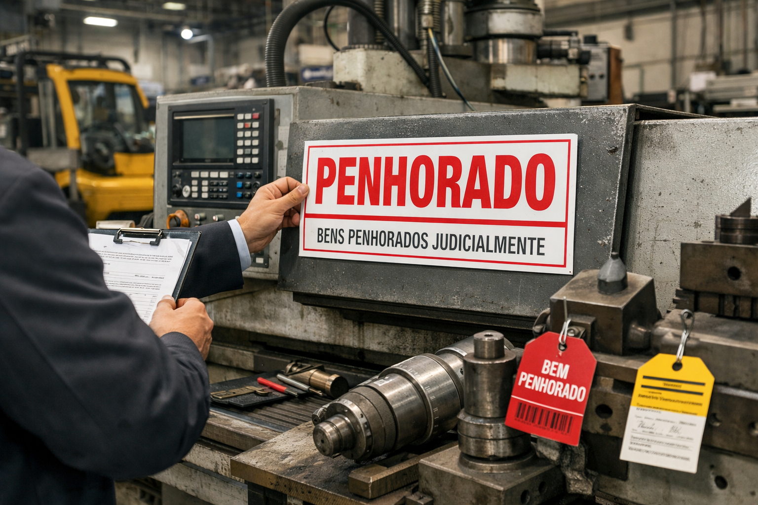 Empresa com Dívida Bancária Pode Ter Máquinas ou Equipamentos Penhorados? Veja Como Funciona