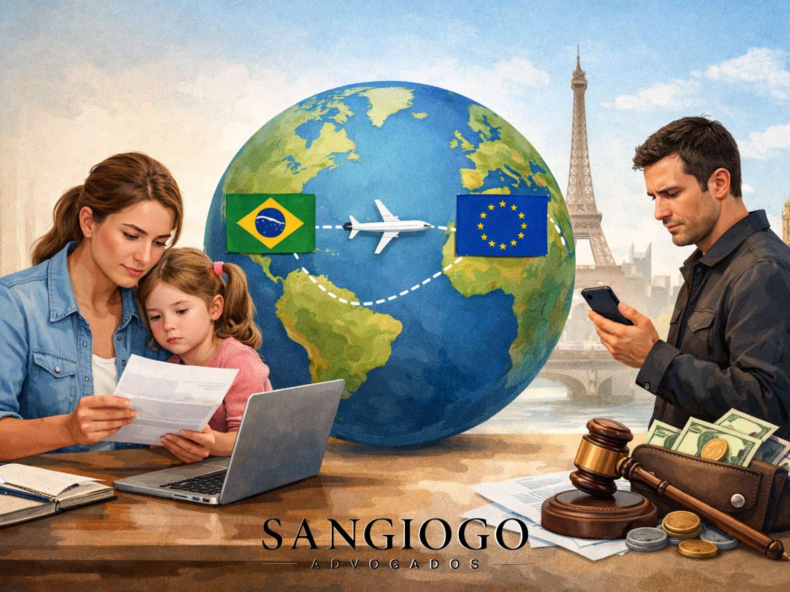 Pensão Alimentícia Internacional: Como Cobrar Alimentos de Quem Mora em Outro País